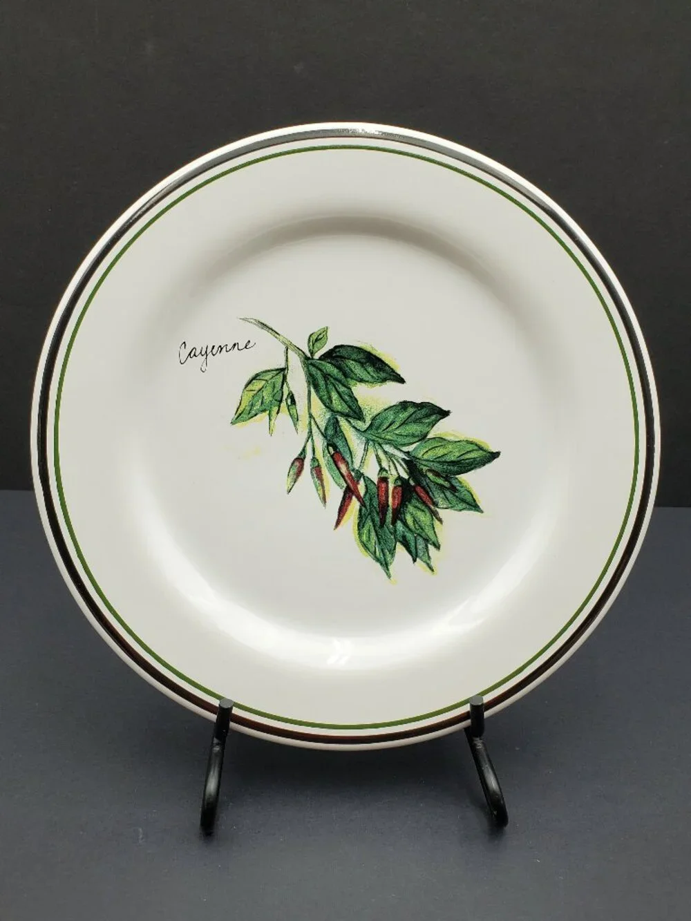 Williams-Sonoma Culinary Herbs Salad Plates Williams Sonoma WSO24 Dessert Plates